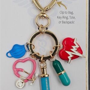 True to Form Nurse/CNA Bag Charm Keychain